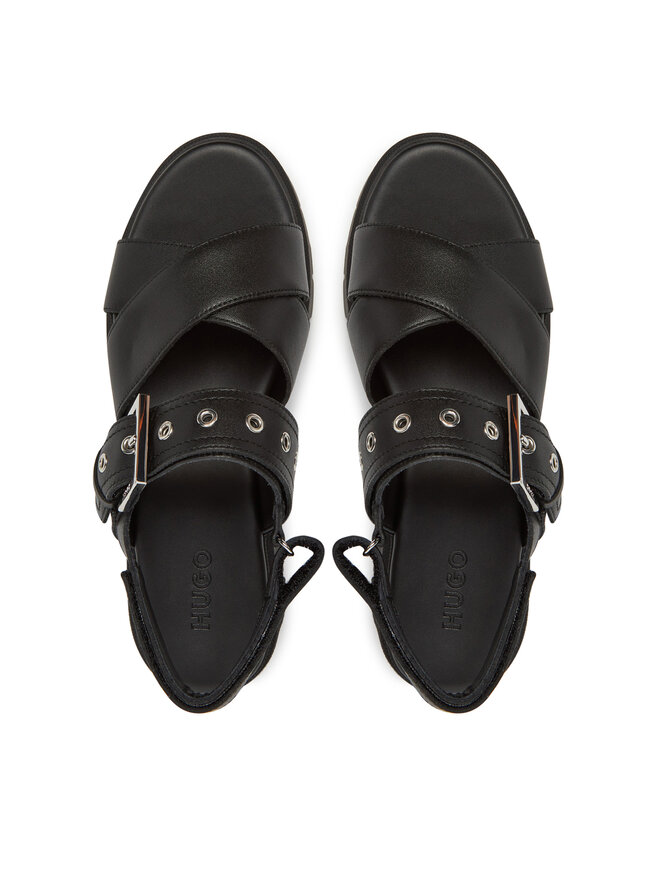 HUGO Sandale HUGO Kris_Sandal_BKNA 50542072 Negru