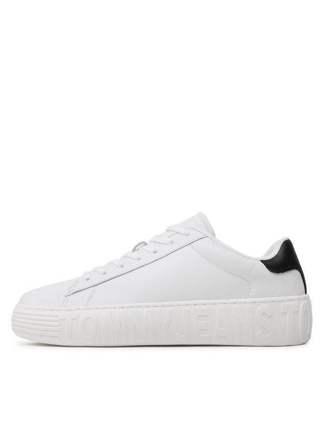 Tommy Jeans Sneakers Tommy Jeans Leather Outsole EM0EM01159 Alb