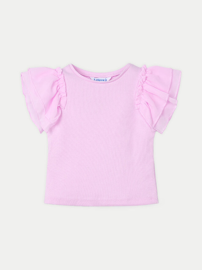 Mayoral Mayoral T-Shirt 3013 Ροζ Regular Fit