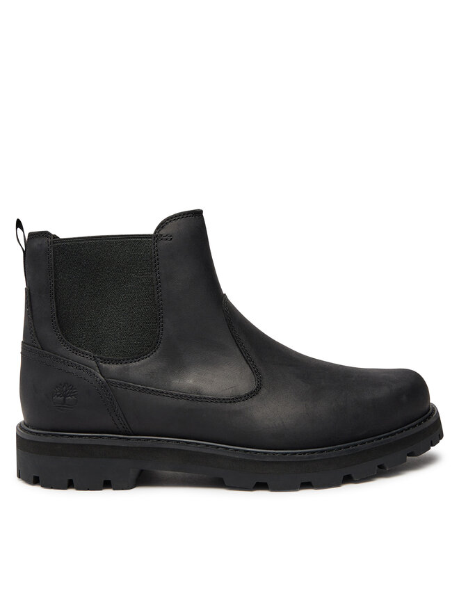 Timberland Μποτάκια με λάστιχο Timberland Britton Road Mid Chelsea TB0A6A4WW021 Μαύρο