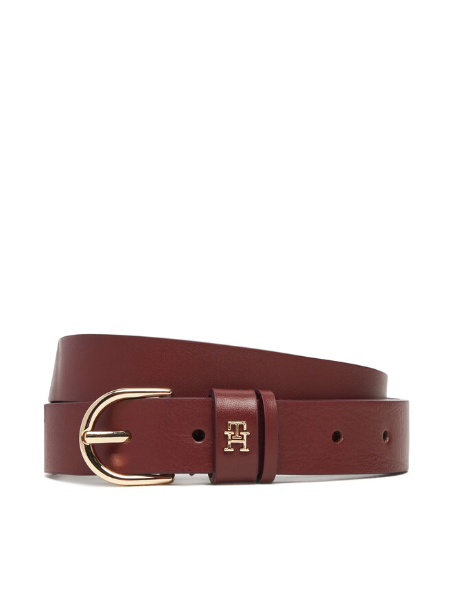 Tommy Hilfiger Damengürtel Tommy Hilfiger Essential Effortless 2.5 Go AW0AW16836 Dunkelrot