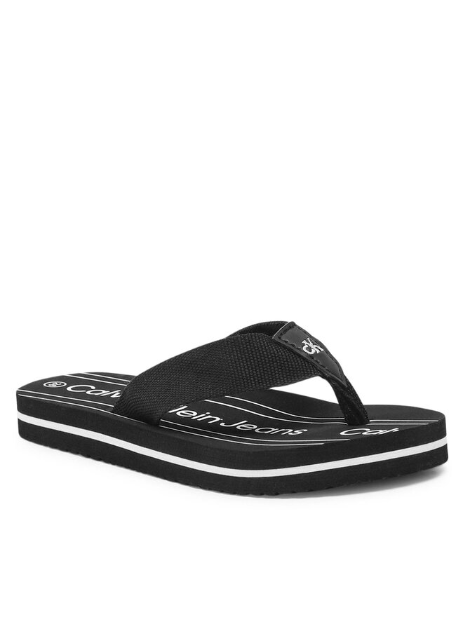 Calvin Klein Jeans Japanke Calvin Klein Jeans Logo Flip Flop V3X8-80624-0058 M Crna