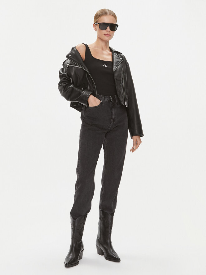 Calvin Klein Jeans Calvin Klein Jeans Топ J20J223192 Чорний Relaxed Fit