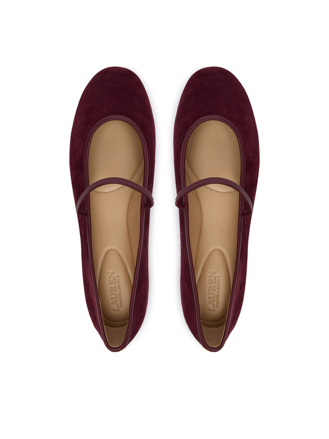 LAUREN RALPH LAUREN Ballerinas LAUREN RALPH LAUREN Jayna Mj Fl 802P18425001 Dunkelrot