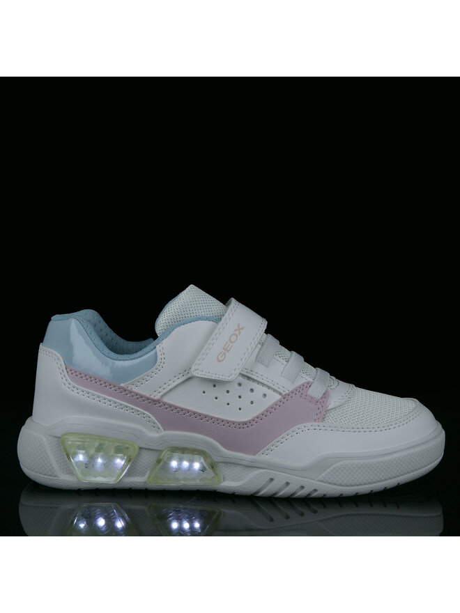 Geox Sneakersy Geox J Illuminus Girl J45HPA 0BUAS C0406 D Biela