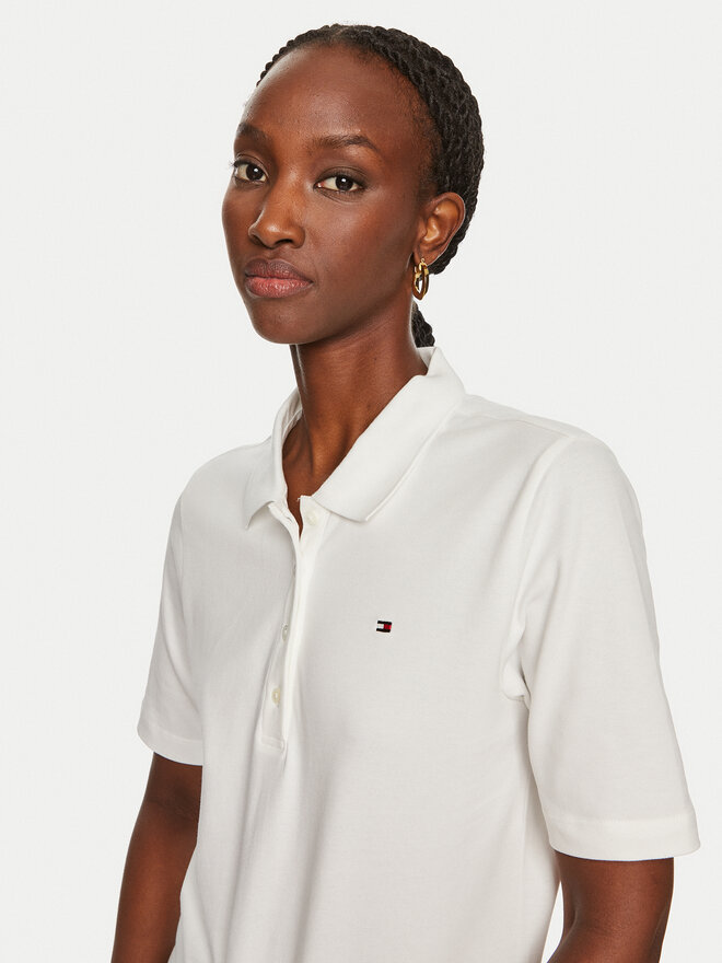 Tommy Hilfiger Tommy Hilfiger Poloshirt 1985 WW0WW43224 Écru Regular Fit