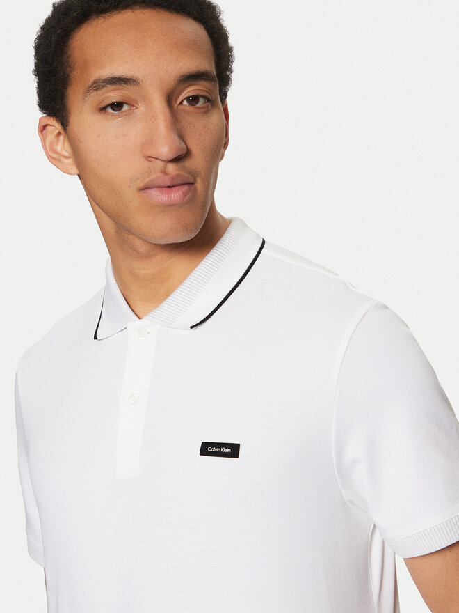 Calvin Klein Calvin Klein Pólóing K10K114141 Fehér Regular Fit