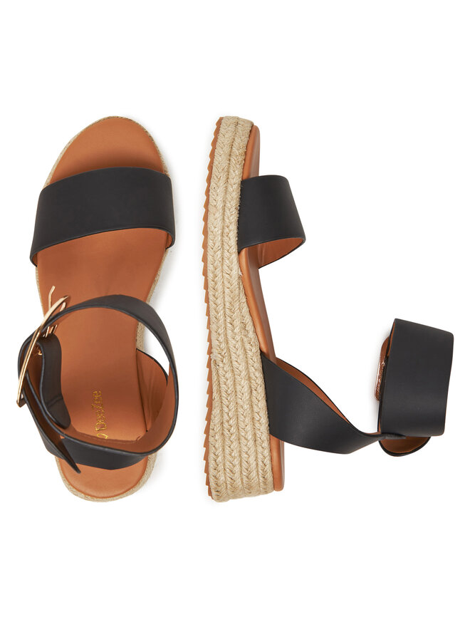 DeeZee Espadrilky DeeZee QS276-1 Čierna