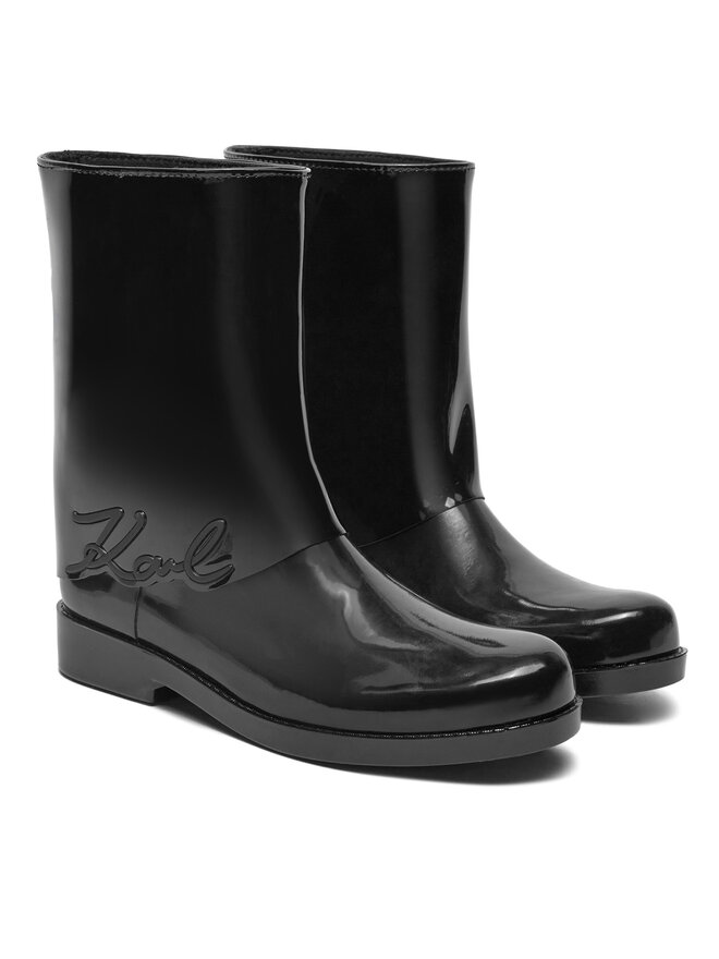 KARL LAGERFELD Gumáky KARL LAGERFELD Kalosh KL47064S Čierna