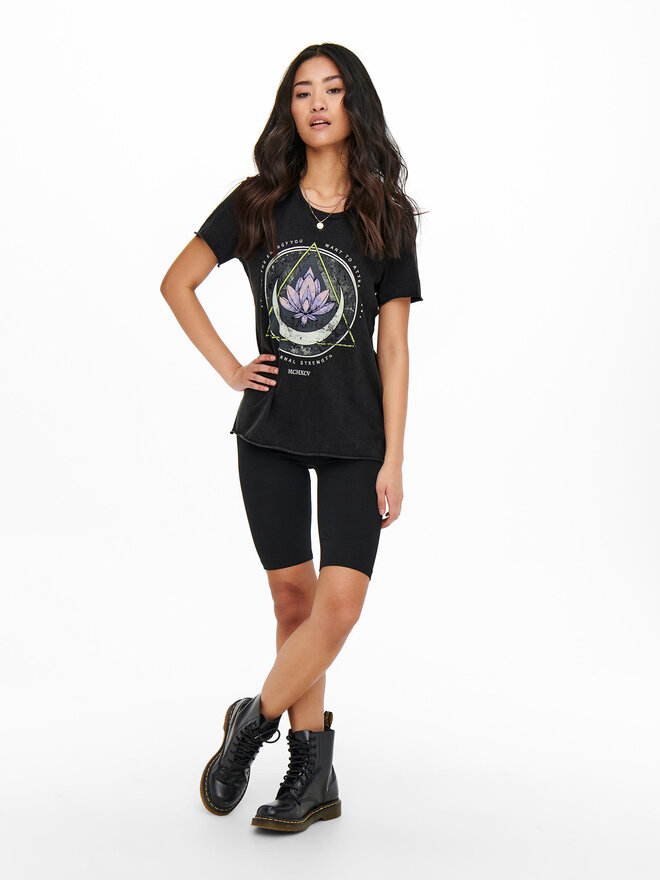 ONLY ONLY Camiseta 15215721 Negro Regular Fit