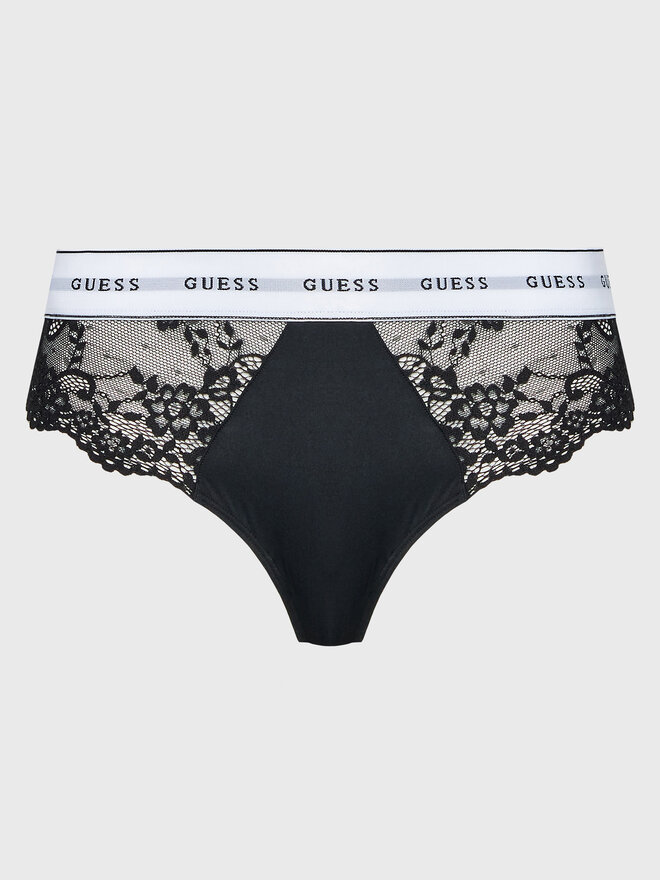 Guess Guess Klasične spodnje hlačke Belle O2BE08 KBBT0 Črna