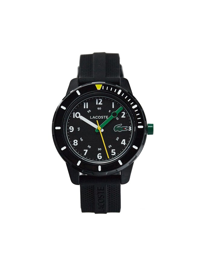 Lacoste Zegarek Lacoste Mini Tennis 2030052 Czarny