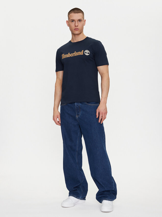 Timberland Timberland Póló TB0A5UPQ Sötétkék Regular Fit