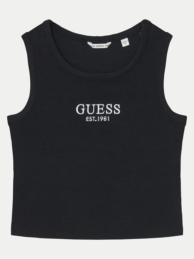 Guess Guess Τοπ J4YI16 KBZP4 Μαύρο Regular Fit