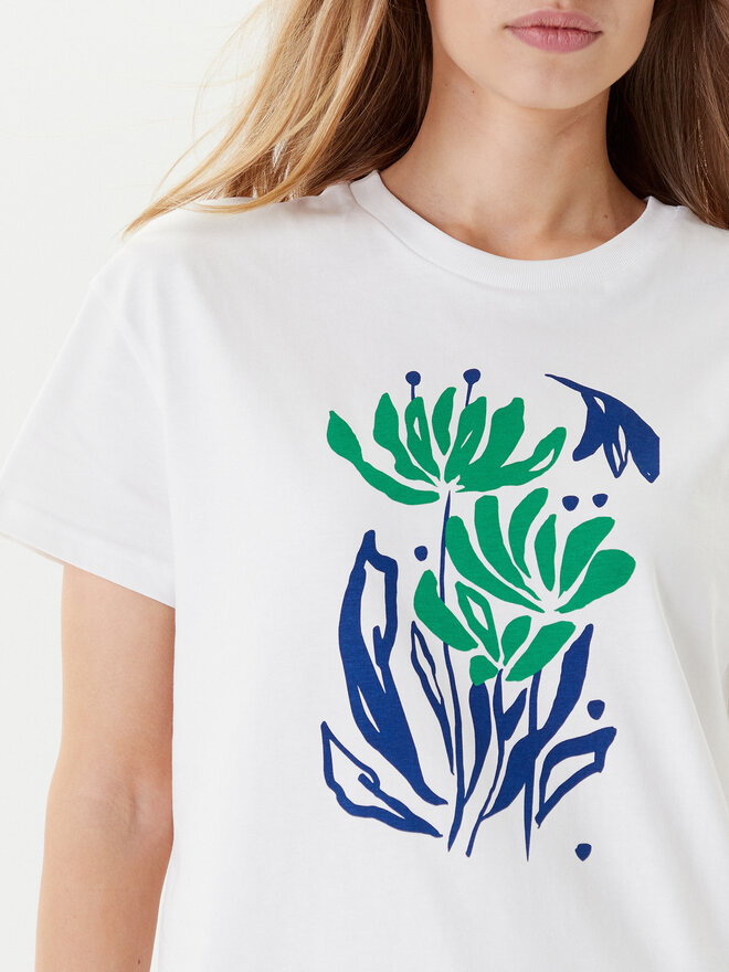 United Colors Of Benetton United Colors Of Benetton Camiseta 3BL0D10AK Blanco Regular Fit