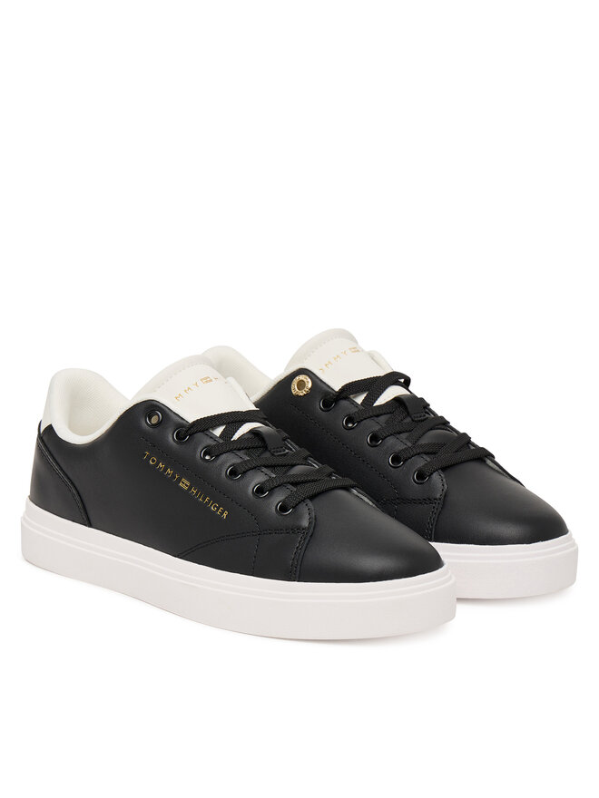 Tommy Hilfiger Sneakers Tommy Hilfiger Th Feminine Cupsole Leather FW0FW09105 Schwarz
