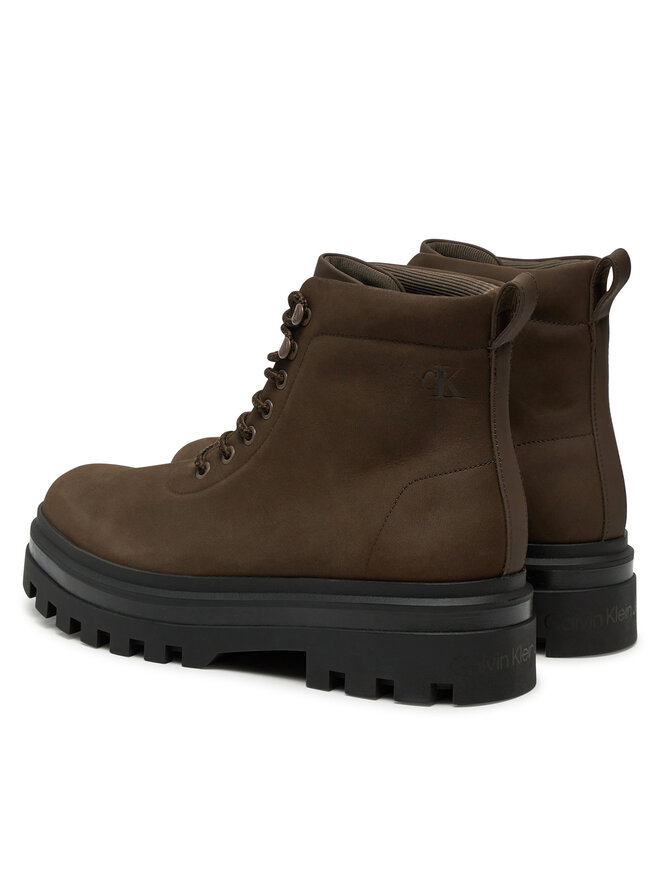 Calvin Klein Jeans Schnürstiefeletten Calvin Klein Jeans Lugged Laceup Boot Oxf Hiking Nb YM0YM01076 Braun
