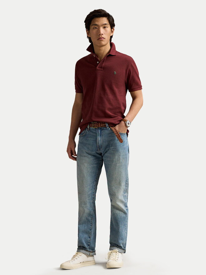 Polo Ralph Lauren Polo Ralph Lauren Поло 710536856457 Бордовий Slim Fit