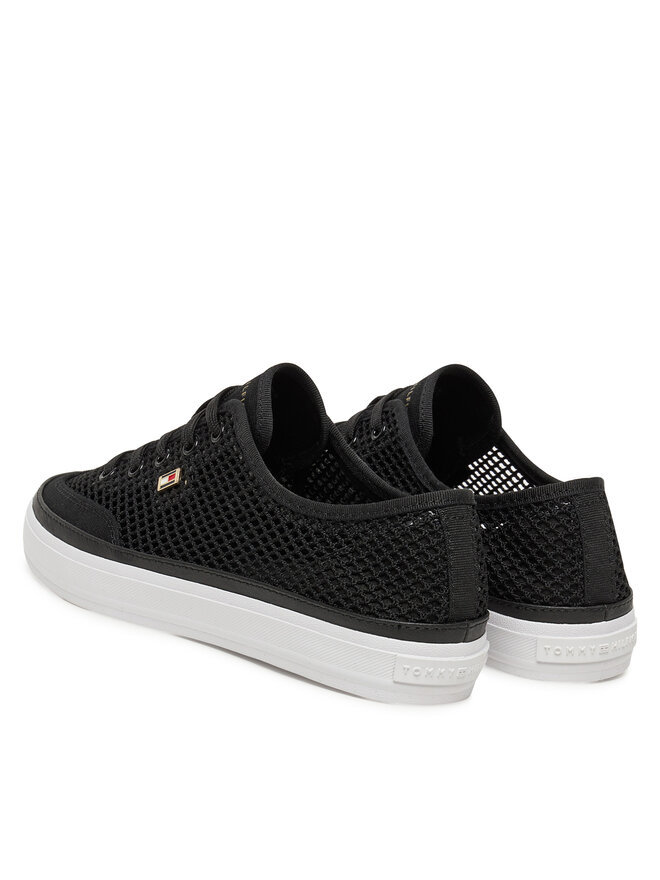 Tommy Hilfiger Sneakers Tommy Hilfiger Th Open Mesh Vulc Sneaker FW0FW08684 Negru