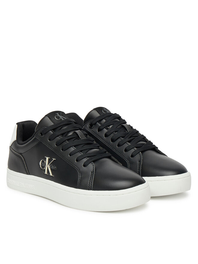 Calvin Klein Jeans Sportcipők Calvin Klein Jeans Classic Cupsole Mono Lth Wn YW0YW01902 Fekete