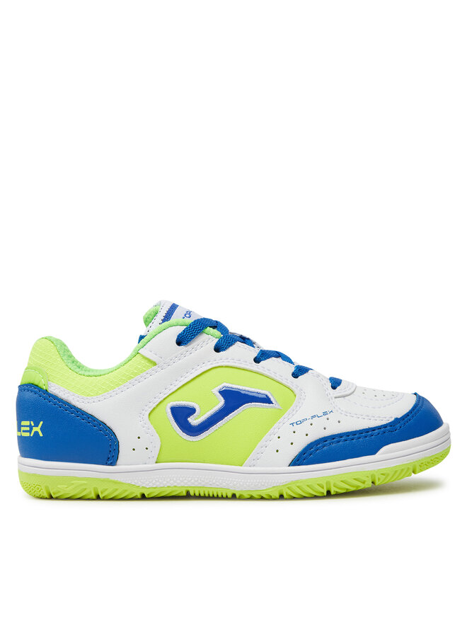 Zapatos de futbol Joma Top Flex Jr Indoor TPJW2402IN Blanco zapatos.es