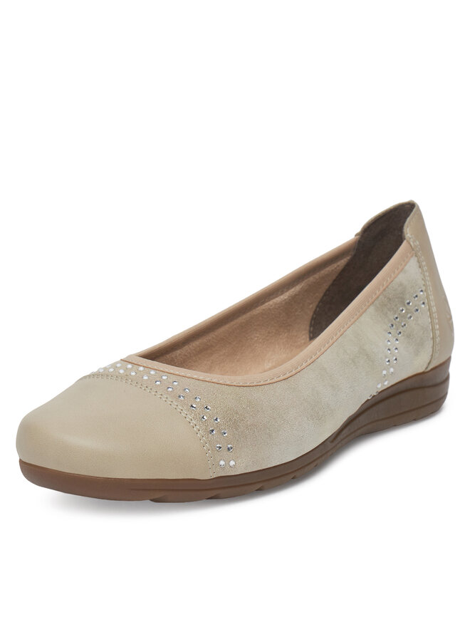 Rieker Ballerinas Rieker L9353-62 Goldfarben