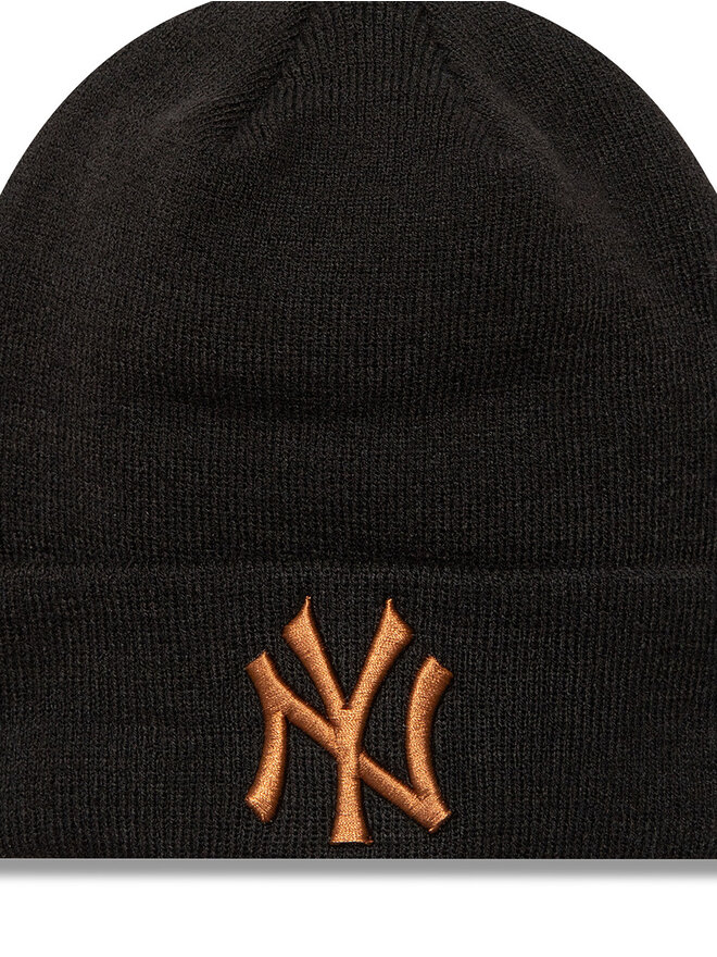 New Era Căciulă New Era New York Yankees League Essential Cuff Knit Beanie 60580722 Negru