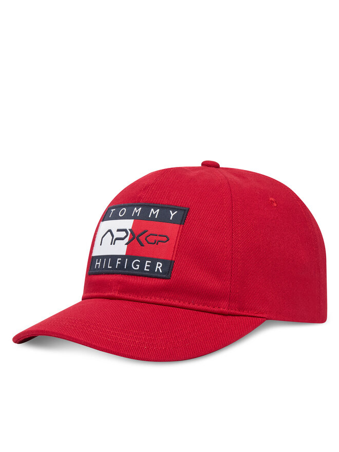 Tommy Hilfiger Kapa s šiltom Tommy Hilfiger F1 Movie AM0AM13966 Rdeča