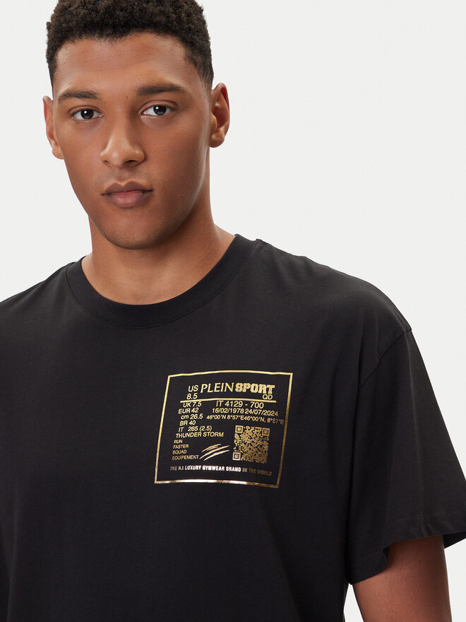 Plein Sport Plein Sport T-Shirt FAEC MTK8362 STE001N Schwarz Loose Fit