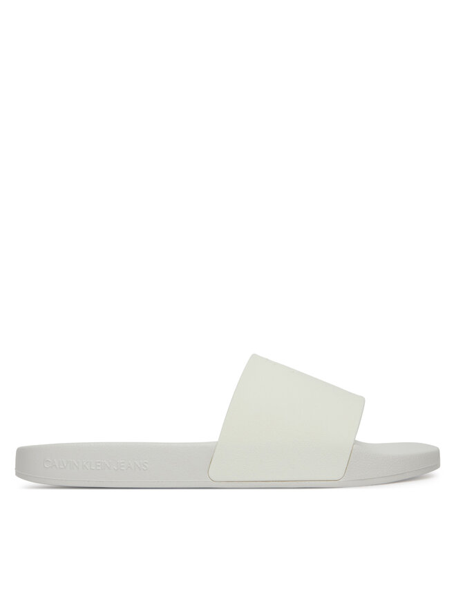 Calvin Klein Jeans Pantoletten Calvin Klein Jeans Slide Monogram Tpu YW0YW01715 Weiß