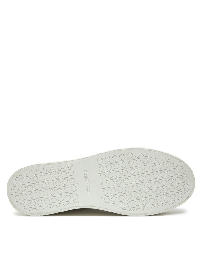 Calvin Klein Sneakersy Calvin Klein Vulc Lace Up Texture Fox - Lth HW0HW02439 Biały
