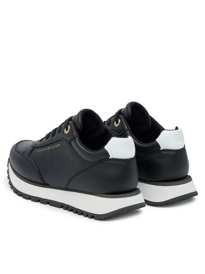 Tommy Hilfiger Сникърси Tommy Hilfiger Low Cut Lace-Up T3A9-33996-1355X Черен