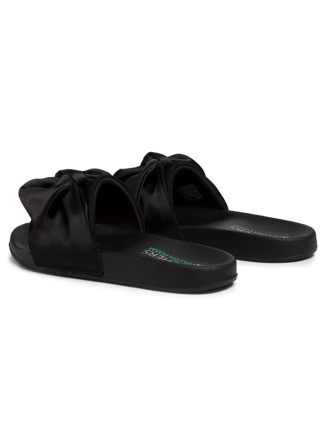 Black bow skechers discount