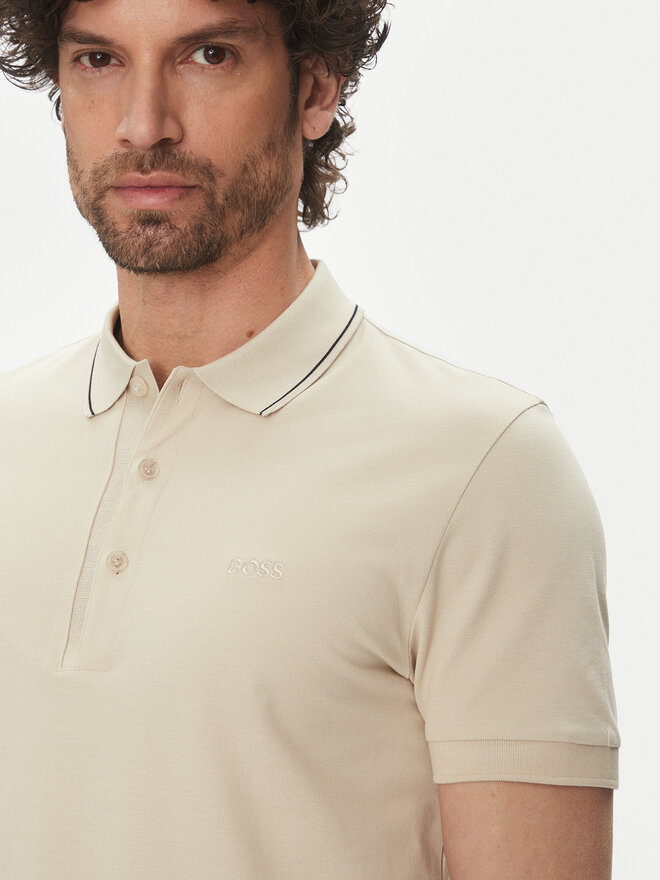 BOSS BOSS Poloshirt Paule 4 50506195 Beige Slim Fit
