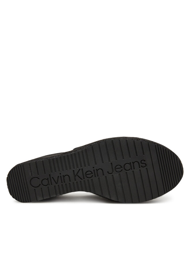Calvin Klein Jeans Espadryle Calvin Klein Jeans Wedge Rope Slide Mg YW0YW01699 Czarny