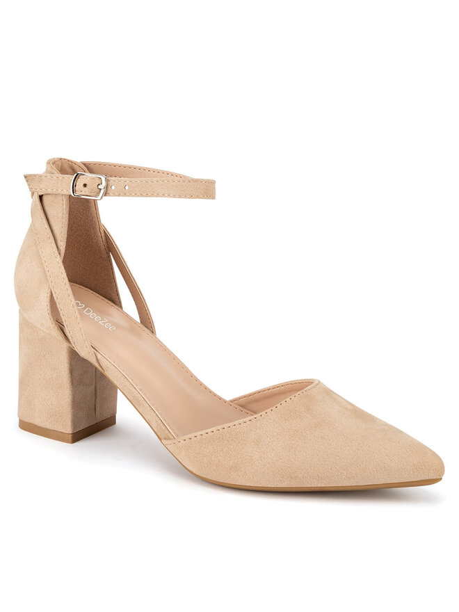 DeeZee Czółenka DeeZee WSS20968-02 Beżowy