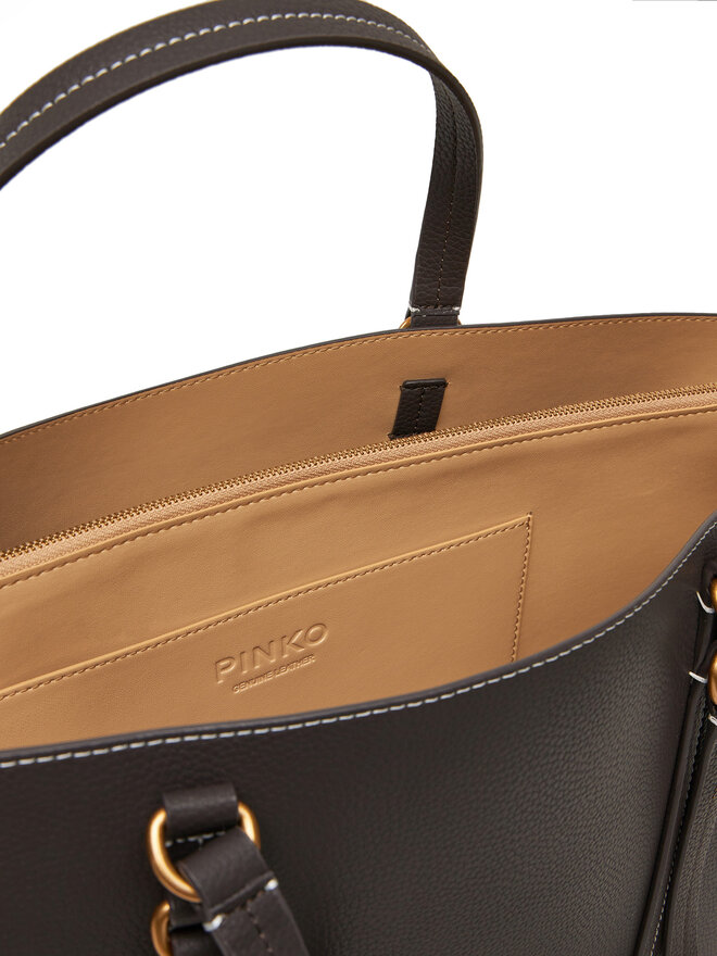 PINKO Torebka PINKO Carrie Shopper Big AI 24-25 PLTT 102832 A1LF Brązowy