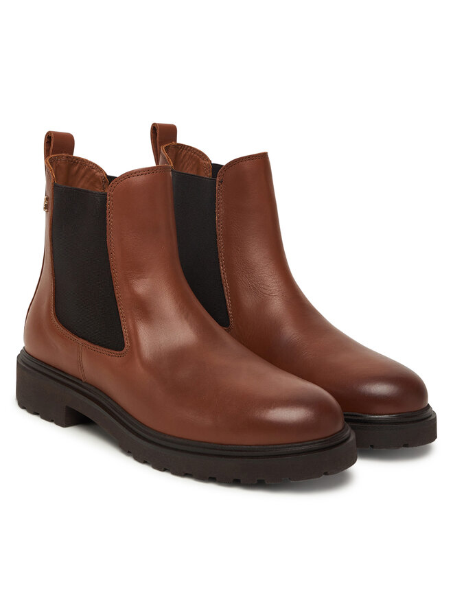 Tommy Hilfiger Botines Chelsea Tommy Hilfiger Cleated FW0FW08766 Marrón
