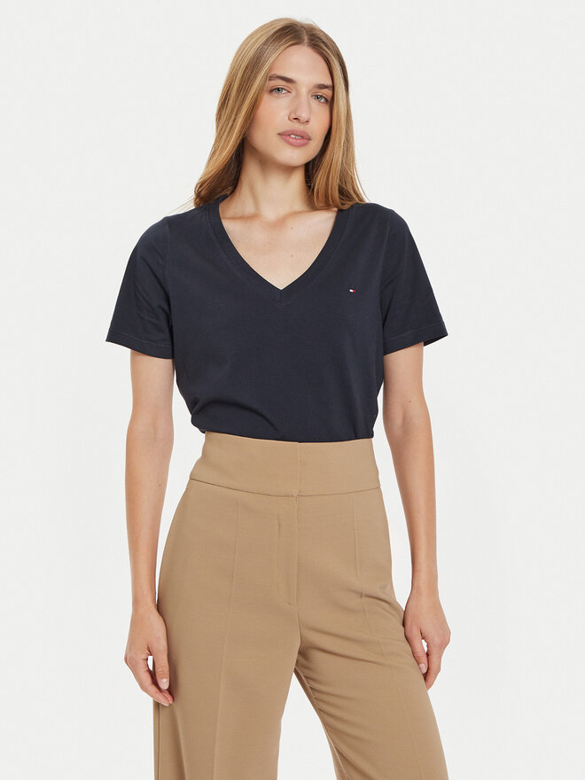 Tommy Hilfiger Tommy Hilfiger Póló WW0WW44177 Sötétkék Regular Fit