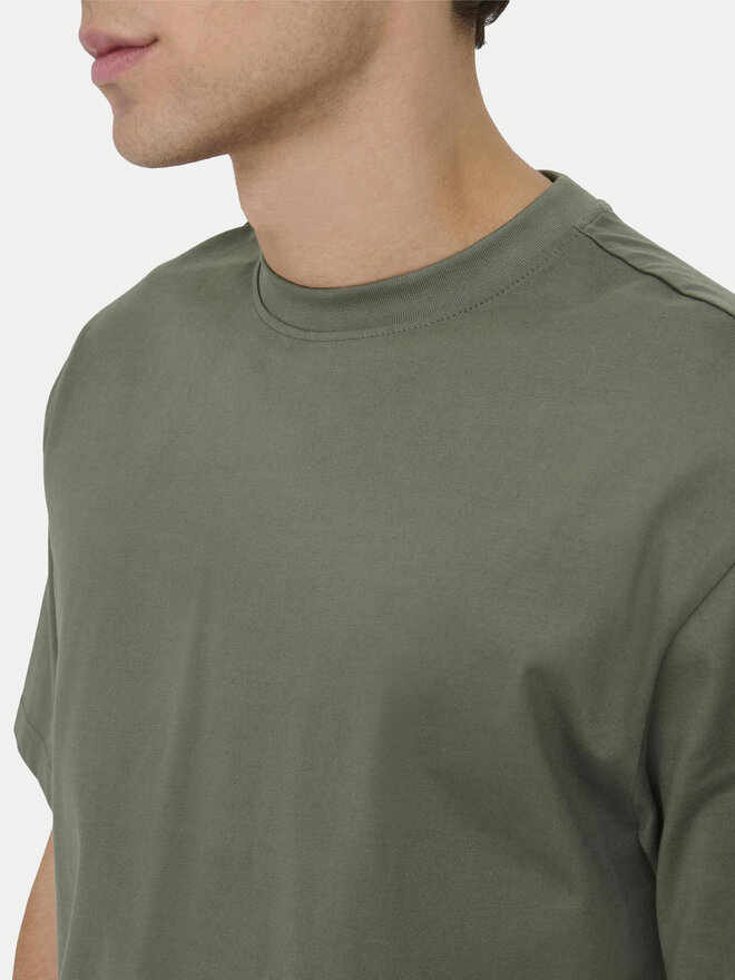 Only & Sons Only & Sons Marškinėliai Fred 22022532 Pilka Relaxed Fit