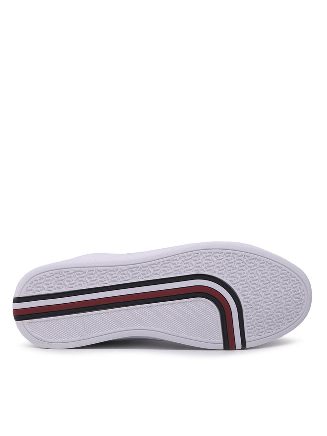 Tommy Hilfiger Sneakers Tommy Hilfiger Signature Webbing Court Sneaker FW0FW06803 Bianco