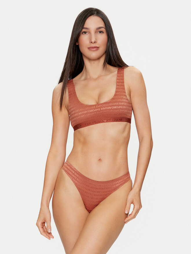 Emporio Armani Underwear Emporio Armani Underwear Бюстгальтер-топ 164232 3F204 01656 Коричневий