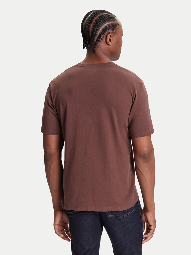Wrangler Wrangler Camiseta Sign Off 112371484 Marrón Regular Fit
