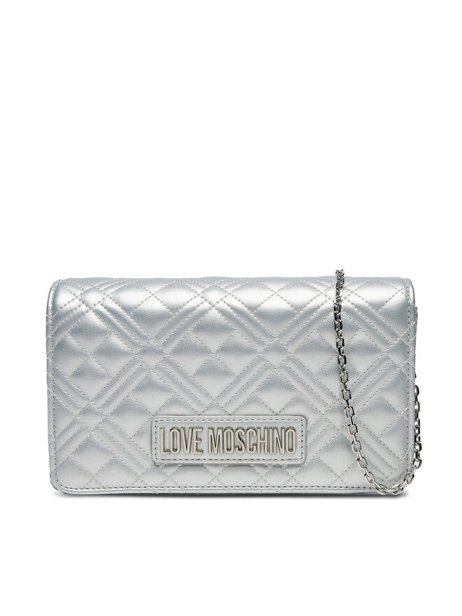 LOVE MOSCHINO Torebka LOVE MOSCHINO JC4079PP1MLA196B Srebrny