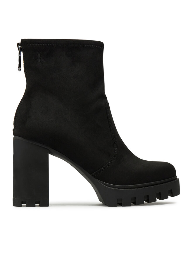 Calvin Klein Jeans Μποτάκια Calvin Klein Jeans Heel Platform Zip Boot Ss YW0YW01601 Μαύρο