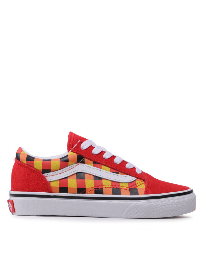 Vans old skool yellow checkered on sale