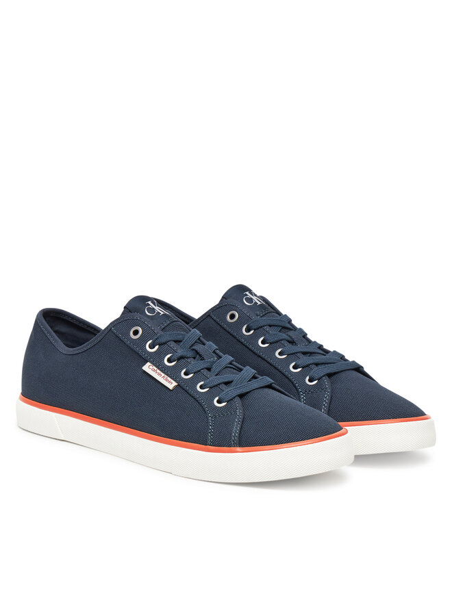 Calvin Klein Jeans Sneakers aus Stoff Calvin Klein Jeans Ess Vulc Low Mg Cv YM0YM01301 Dunkelblau
