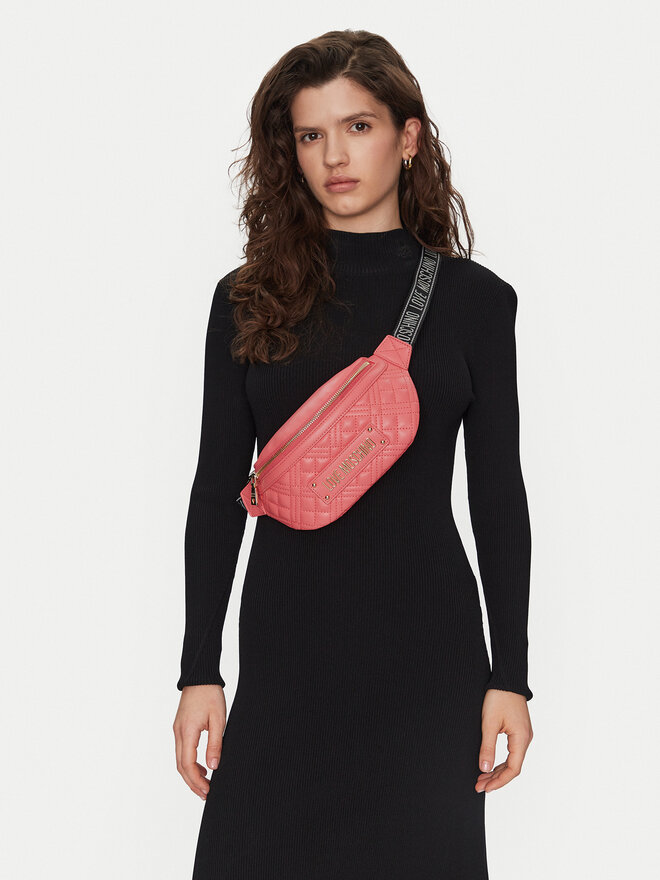 LOVE MOSCHINO Ledvinka LOVE MOSCHINO JC4003PP1MLA0464 Korálová