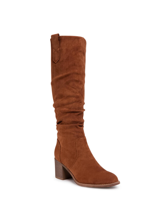 Kozaki JENNY WS14438-02 Brązowy | eobuwie.com.pl