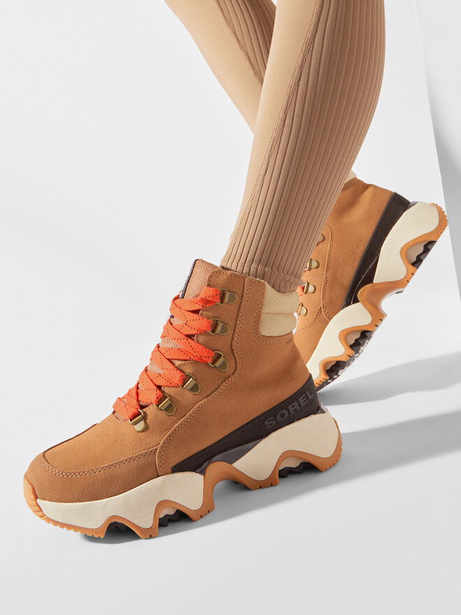 Sorel Schnürstiefeletten Sorel Kinetic™ Impact Conquest Wp NL5040-253 Braun